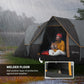 Outsunny 5-6 Person Family Tent, Outdoor Camping Tent with Lighting Hook, Carrying Bag for Camping, Hiking and Travelling, Grey