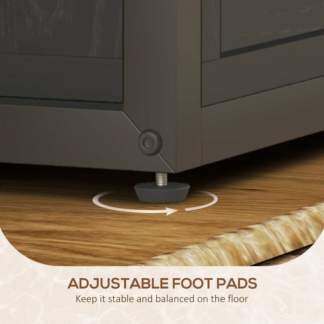 Vinsetto Lockable Filing Cabinet, 2 Drawer File Cabinet with Adjustable Hanging Bar for Letter, A4 and Legal Size, Black