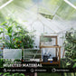 Outsunny 6' x 10' x 6.6' Polycarbonate Greenhouse, Walk-In Green House Kit Garden, Plants Grow, Galvanized Sheet Aluminum Frame with Rain Gutter, Vents and Sliding Door, Green