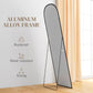 HOMCOM Arched Standing Mirror, 64" x 20" Full Length Mirror, Free Standing or Wall Mounted for Living Room, Bedroom, Black