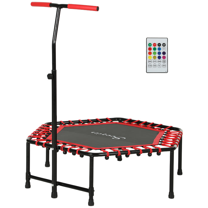Soozier 45" Rebounder Trampoline for Adult, Quiet Bungee Rebounder with Adjustable Handle, Blue