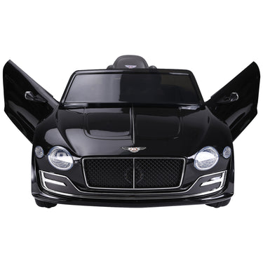 Aosom 12V Ride On Car Licensed Bentley Battery Powered Electric Vehicles w/ Parent Remote Control, 2 Speed - Black