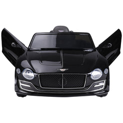 Aosom 12V Ride On Car Licensed Bentley Battery Powered Electric Vehicles w/ Parent Remote Control, 2 Speed - Black