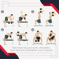Soozier 2 x 50lbs Hex Dumbbell Set, Rubber Weights Exercise Fitness Dumbbells with Non-Slip Handles, Anti-roll, for Women or Men Home Gym Workout