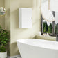 kleankin Bathroom Medicine Cabinet, Modern Wall Cabinet with Adjustable Shelves and Single Door for Laundry Room