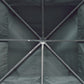 Outsunny 10' x 10' Square 2-Tier Gazebo Canopy Replacement Top Cover Outdoor Garden Sun Shade, Charcoal Grey
