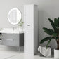 HOMCOM Freestanding Bathroom Cabinet with Drawer and 2 Doors, Tall Bathroom Cupboard for Kitchen, Study, Living Room