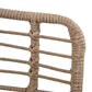 Outsunny Rattan Chair w/ Stool, Cushion, Adjustable Foot Pads, Natural