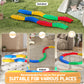 Outsunny 8pcs Balance Beam for Kids, 4 Sensory Pads and 4 Beams with Non-slip Surface & Bottom, Stackable Stepping Stones Kids for Boys Girls 3-6 Years, Multicoloured
