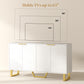 HOMCOM Sideboard Buffet Cabinet with Adjustable Shelves, Living Room Cabinet, TV Cabinet for 65 Inch TV, White