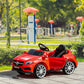 Aosom 6V Kids Licensed Ride On Car Toy Battery Powered High/Low Speed with Headlight Music and Remote Control Red