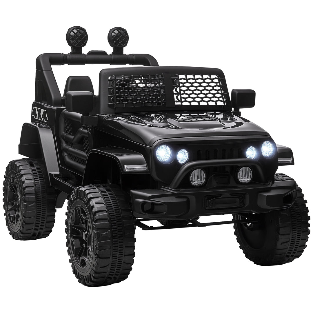 Aosom 12V Electric Truck Off Road Electric Pickup with Remote Control, Adjustable Speed, Ride on Car for Kids, Pink