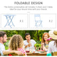 Outsunny 3 Pieces Garden Bistro Coffee Set Foldable Patio Chair & Square Table for Outdoor Yard Porch Poolside Balcony Blue