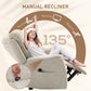HOMCOM Manual Recliner Chair with Vibration Massage & Side Pockets â€“ Living Room Recliner