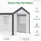 Outsunny 6.6' x 10' x 7' Heavy Duty Walk-In Greenhouse Vegetable Seed Growth Tent Outdoor Plant Growing Tunnel Warm House Flower Shed Backyard White