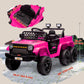 Qaba 12V 4WD/2WD Kids Electric Car w/ Remote Control, Spring Suspension, Back Trailer, Light, Music, Soft Start, Dark Green