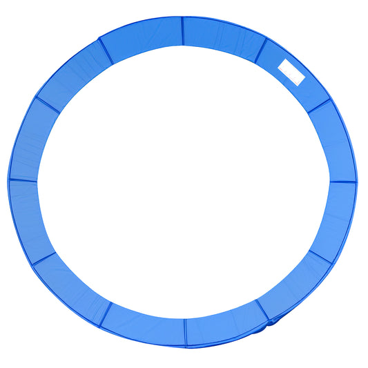 Soozier 14FT Trampoline Pad Replacement, Î¦168" Spring Cover, Water-Resistant Universal Round Trampoline Safety Pad, No Holes for Pole, Blue