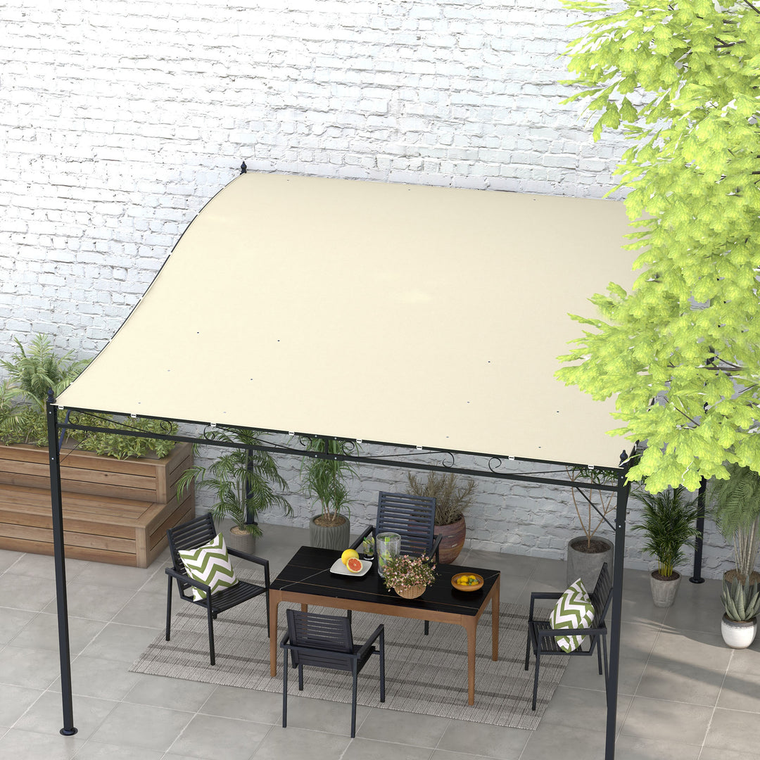 Pergola Canopy Replacement, Pergola Shade Cover for 10' x 10' Pergola (Outsunny 84C-038 Series), Dark Grey