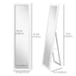 HOMCOM 15" x 62" Full Length Mirror for Bedroom, Free Standing Dressing Mirror, Wall Mirror for Living Room, Grey