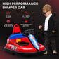 Aosom Kids Bumper Car, 6V 360Â° Rotation Electric Ride on Car, Twin Motors Battery Powered Toy with Music, Horn and Lights, Safety Belt, for Boys and Girls Aged 18-48 Months - Red