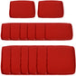 Outsunny Outdoor 14pc Patio Rattan Sofa Set Cushion Polyester Cover Replacement Set - No Cushion Included Beige | Aosom Canada