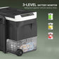 Outsunny 50 Liter Car Refrigerator Portable Freezer 12/24V Electric Cooler Box for Camping, Travel, Picnic, Down to -20â„ƒ