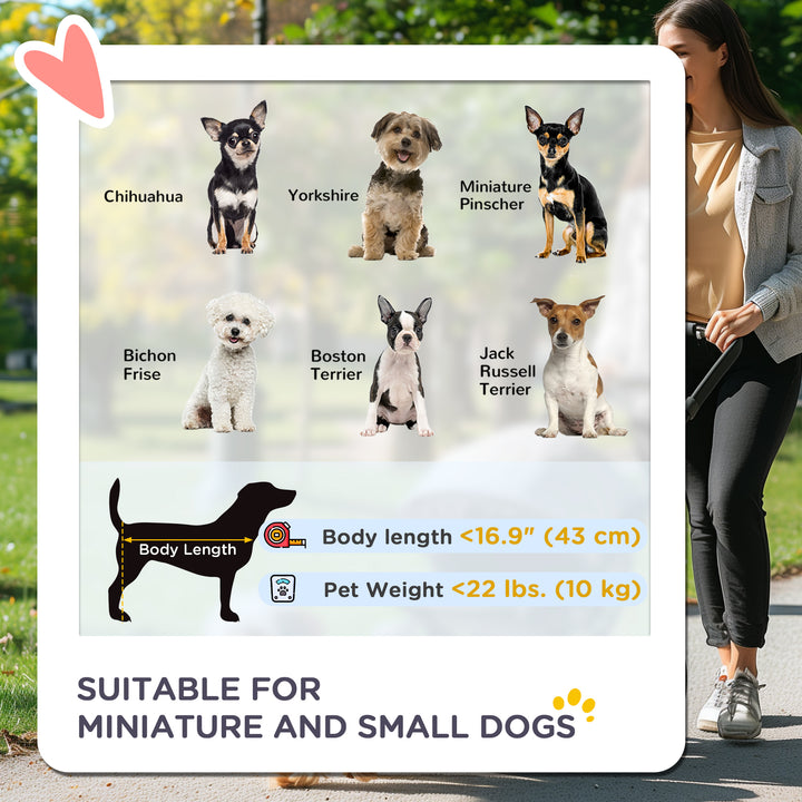 PawHut Foldable Cat Dog Travel Carriage, 4 Wheels Pet Stroller with EVA Wheel Brake, 3-stage Canopy, Mesh Window Door, Black