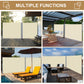 Outsunny 118" x 63" Retractable Side Awning Patio Outdoor Folding Privacy Screen with Resistance to UV Rays & Wind, Grey