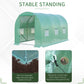 Outsunny 13' x 6' x 6' Outdoor Walk-in Tunnel Greenhouse Portable Plant Gardening Warm House with PE Cover Green