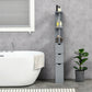 HOMCOM Tall Bathroom Storage Cabinet, Narrow Bathroom Cabinet with Drawers and Open Shelves for Small Spaces, White and Grey