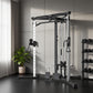 Soozier Multi-Exercise Home Gym Station with 99lbs Weight Stack, for Full Body Workout