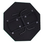 Soozier Folding Poker Table, 47" Octagon Blackjack Poker Game Table for 8 Players with Cup Holders, Green