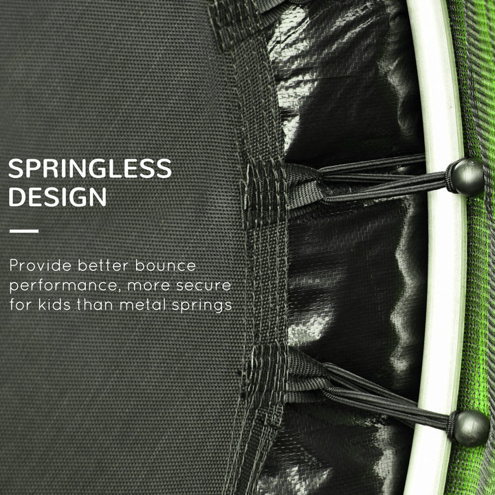 Outsunny 55" Kids Trampoline with Enclosure Net for Indoor/Outdoor, Trampoline for Boys and Girls Age 3-6 Years, Blue