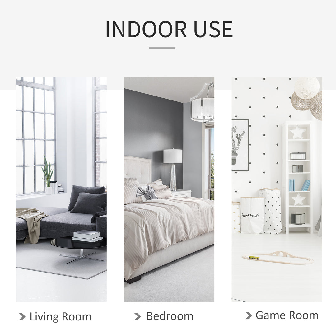 Outsunny Patio Hammock Chair, Hanging Rope Hammock Swing for Indoor & Outdoor Use with Backrest, Cotton-Polyester Blend, Fringe Tassels, Cream White