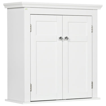 kleankin Bathroom Cabinet, Medicine Cabinet, Over Toilet Storage Cabinet with Adjustable Shelves for Entryway, Grey