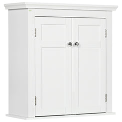 kleankin Bathroom Cabinet, Medicine Cabinet, Over Toilet Storage Cabinet with Adjustable Shelves for Entryway, Grey