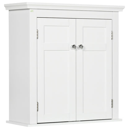 kleankin Bathroom Cabinet, Medicine Cabinet, Over Toilet Storage Cabinet with Adjustable Shelves for Entryway, Grey