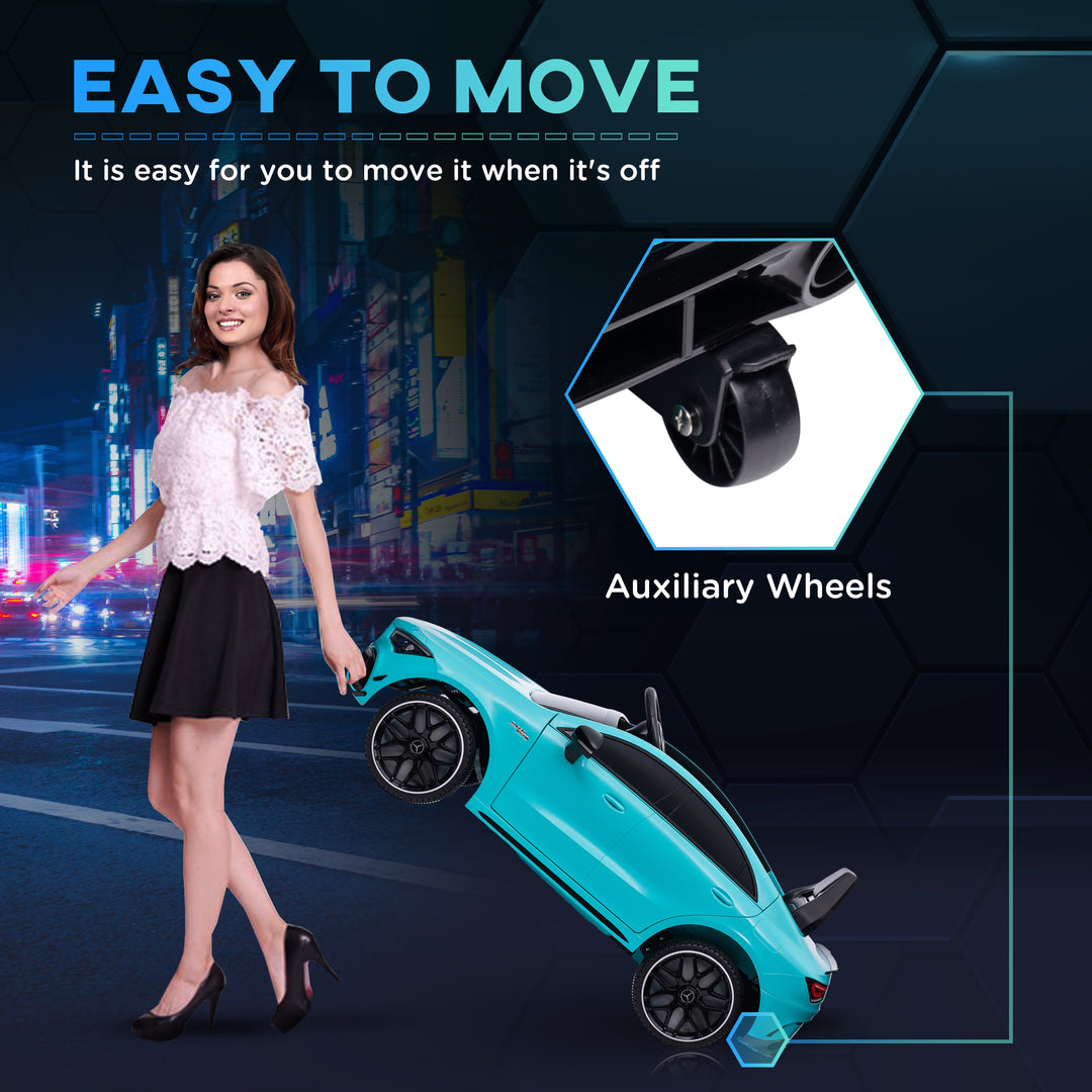 Qaba Mercedes-Benz AMG Licensed 12V Ride on Car, Kids Electric Car with Remote Control, Spring Suspension, LED Lights, Red