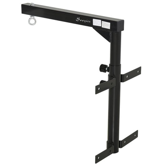 Soozier Boxing Punch Bag Hanger Heavy Bag Bracket MMA Training Wall Mount 220lbs Black