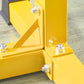 Soozier Bulgarian Split Squat Stand, 12-Level Adjustable Single Leg Squat Stand for Lower Body Strength Training, Yellow