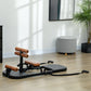 Soozier Foldable Sissy Squat Machine, Hip Thrust Machine with Push Up Stand, Multipurpose Glute Workout Equipment