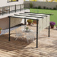Outsunny 10' x 10' Metal Pergola, Outdoor Pergola with Retractable Canopy, for Garden, Patio, Backyard, Deck