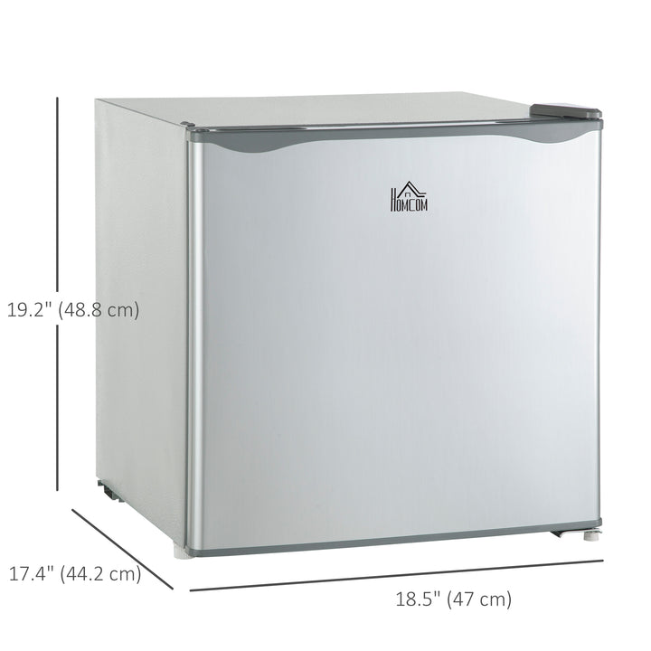HOMCOM 1.1 Cu. Ft. Mini Freezer, Compact Upright Freezer with Reversible Door, Removable Shelf, Adjustable Temperature, White
