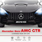 Qaba Mercedes-Benz AMG GTR Licensed 12V Battery Powered Kids Electric Car w/ Remote, Soft Start, Lights, Music Horn, Black