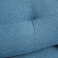 HOMCOM Modern Armchair, Upholstered Accent Chair with Tufted Back Cushion and Steel Legs for Living Room, Bedroom, Grey