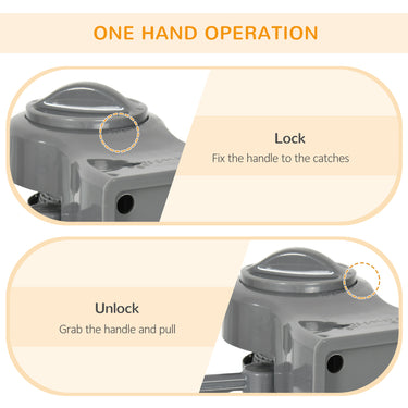 PawHut Retractable Pet Gate, 33.5" Tall, Extends to 59.1" Wide, Foldable Mesh Dog Gate for house, w/ Single Hand Operation, for Stairs, Doorways, Hallways - Grey