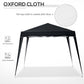 Outsunny 8' x 8' Pop Up Canopy, Outdoor Foldable Tent, Portable Canopy Tent with Carrying Bag for Camping, Party, Picnic, White