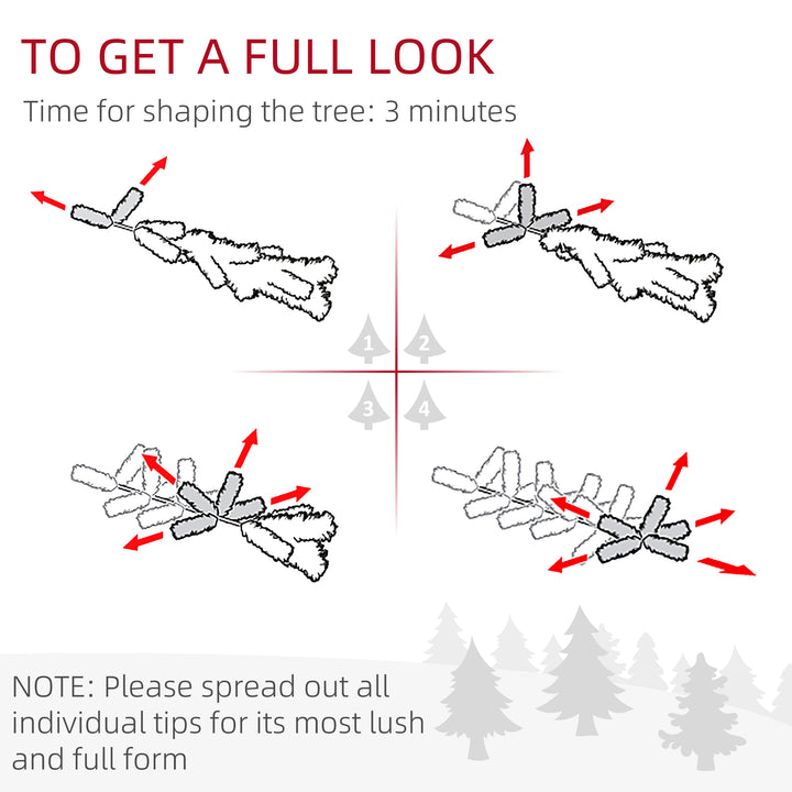 HOMCOM 2ft 2 Pack Artificial Christmas Tree, Pre Lit Christmas Tree with Red Berries and Pine Cones, Battery Operated, Green