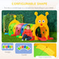 Qaba Caterpillar Design Tunnel for Kids to Crawl Through, for 3-6 Years, Multicoloured