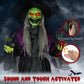 Outsunny 5.6' Life Size Clown Outdoor Halloween Decoration Animatronic, Animated Prop w/ Light Up Eyes